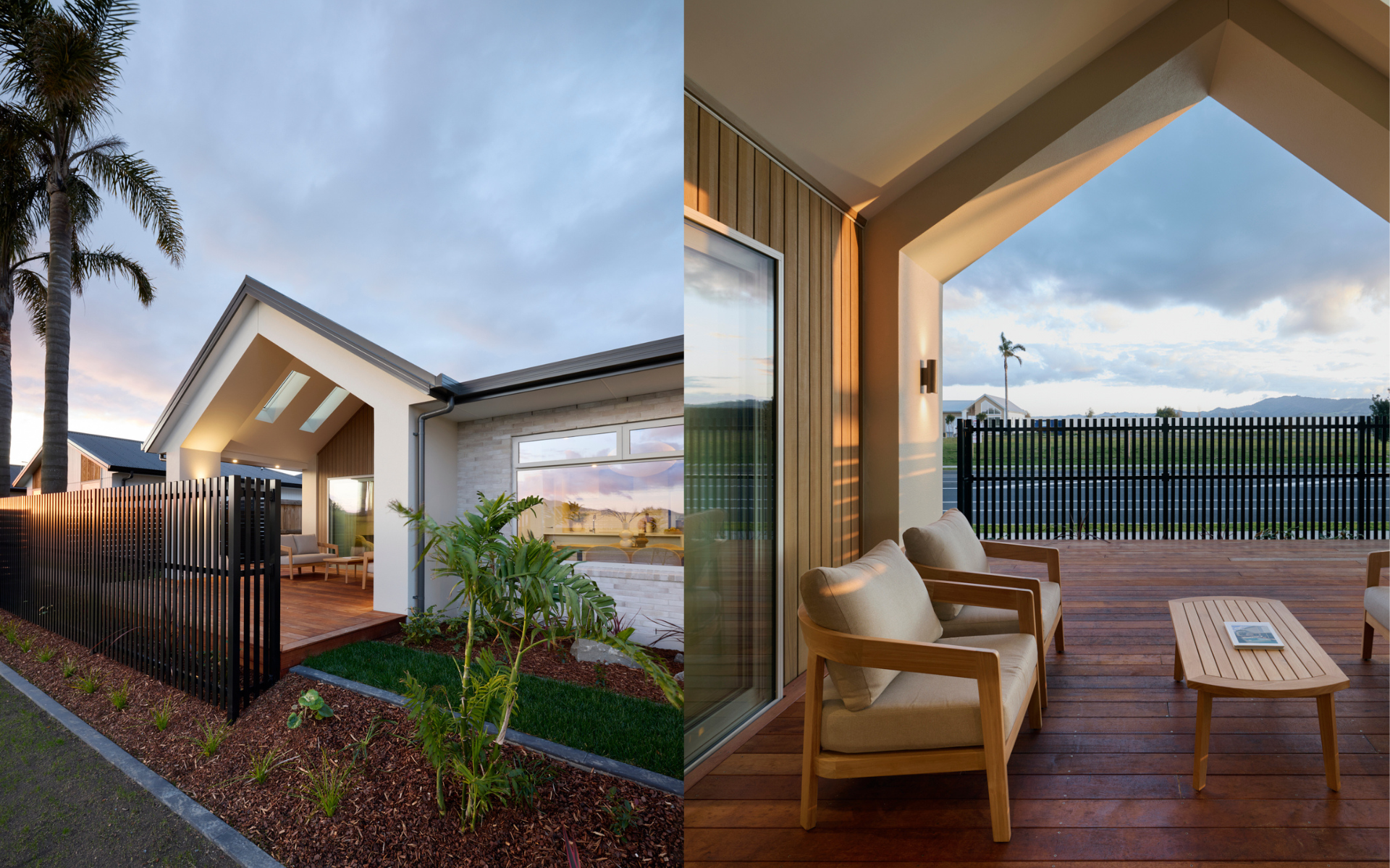 Coastal inspired Signature Home with covered outdoor decking