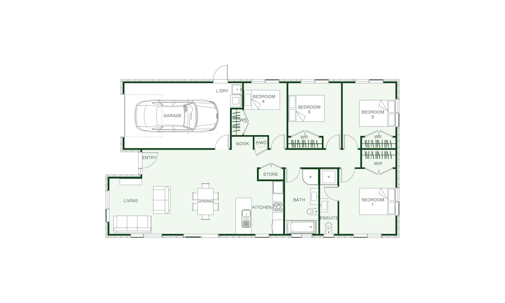 The Tūī floor plan