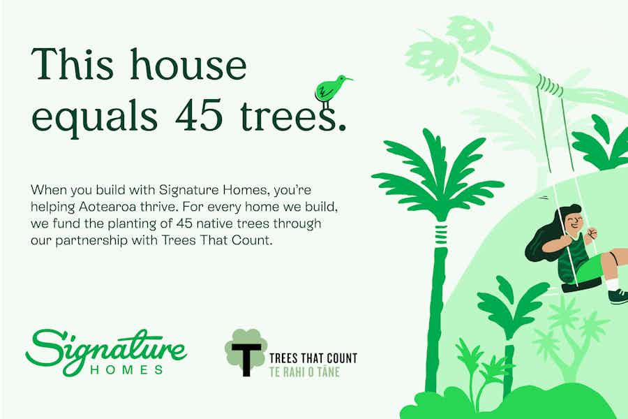 Signature Homes Tree planting sustainabilty initiative