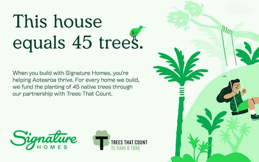 Signature Homes Tree planting sustainabilty initiative