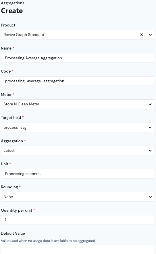 create a aggregation in m3ter