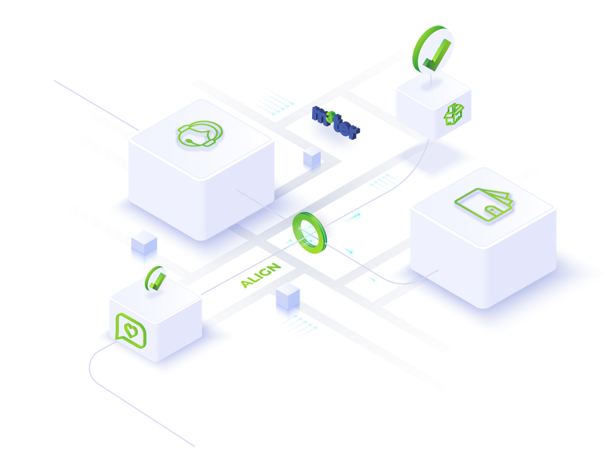 illustration of how to align your teams during pricing transformations with m3ter