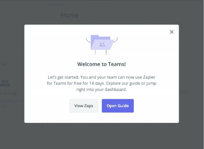 Zapier pop up