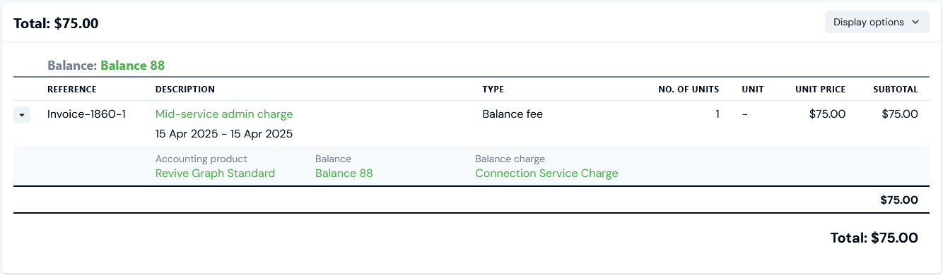 Running and Viewing Bills for Balance Charges - m3ter