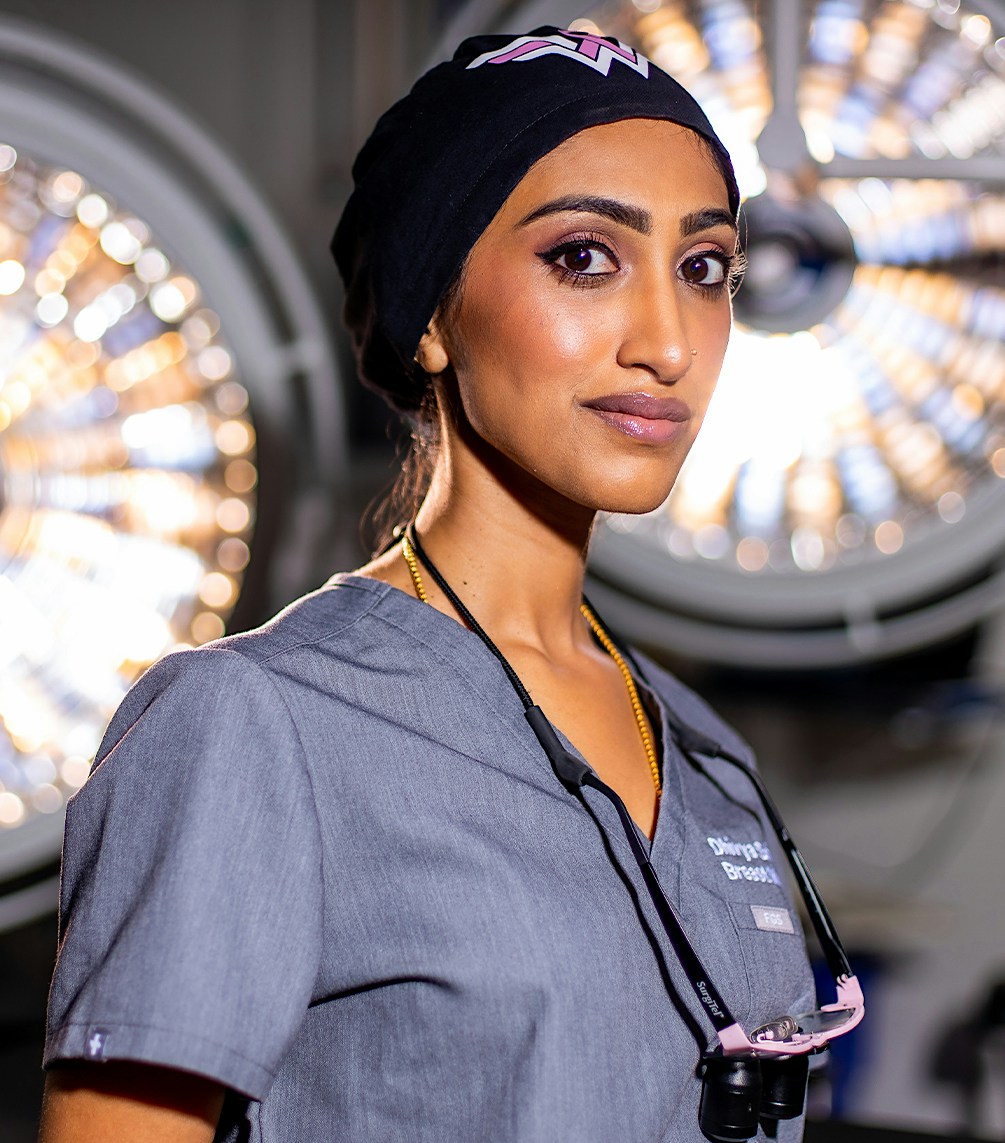 dr srinivasa in operating garb