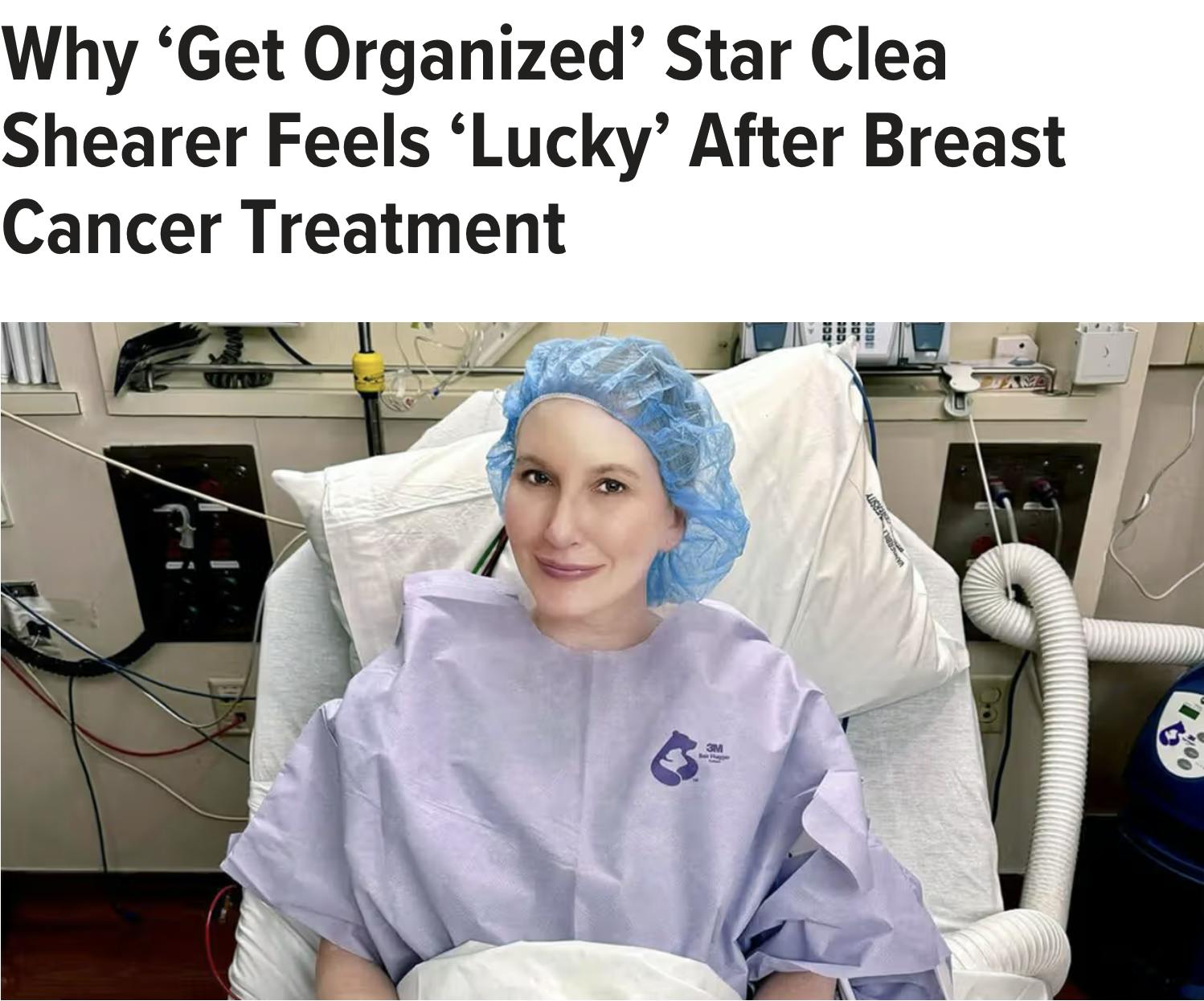 Healthline: Why ‘Get Organized’ Star Clea Shearer Feels ‘Lucky’ After Breast Cancer Treatment