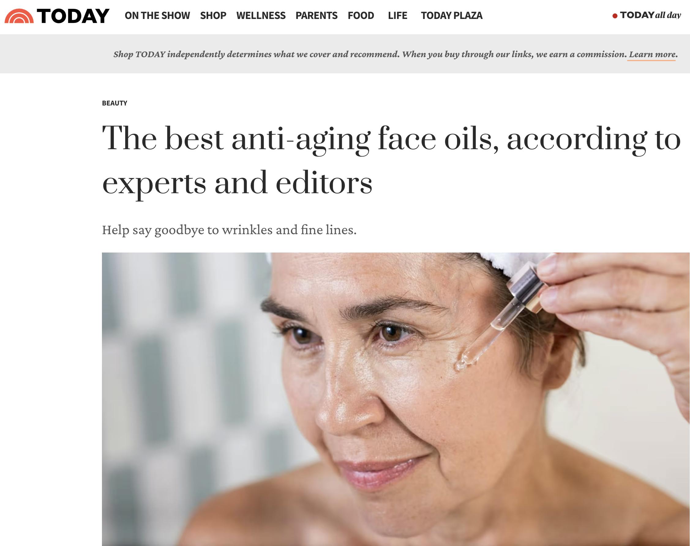 Today: The best anti-aging face oils, according to experts and editors