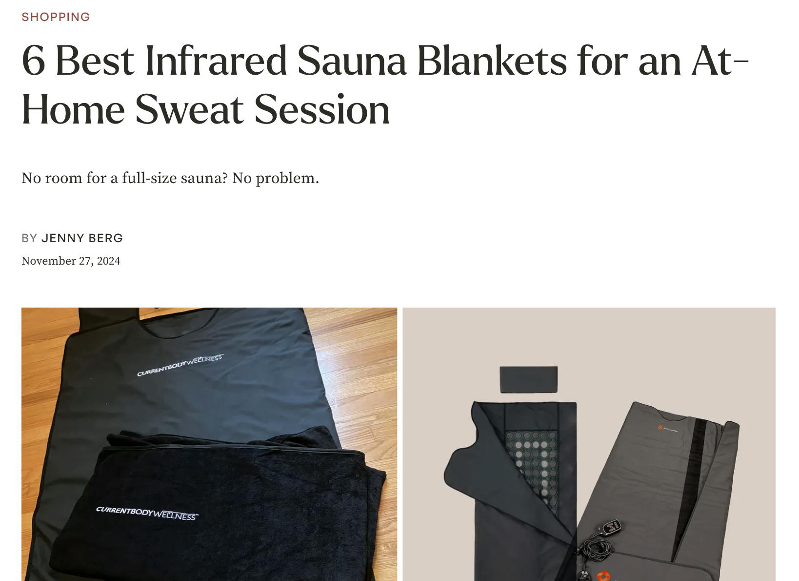 Allure: 6 Best Infrared Sauna Blankets for an At-Home Sweat Session