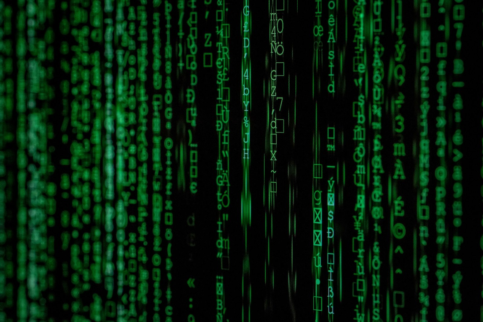 Black and green code 
