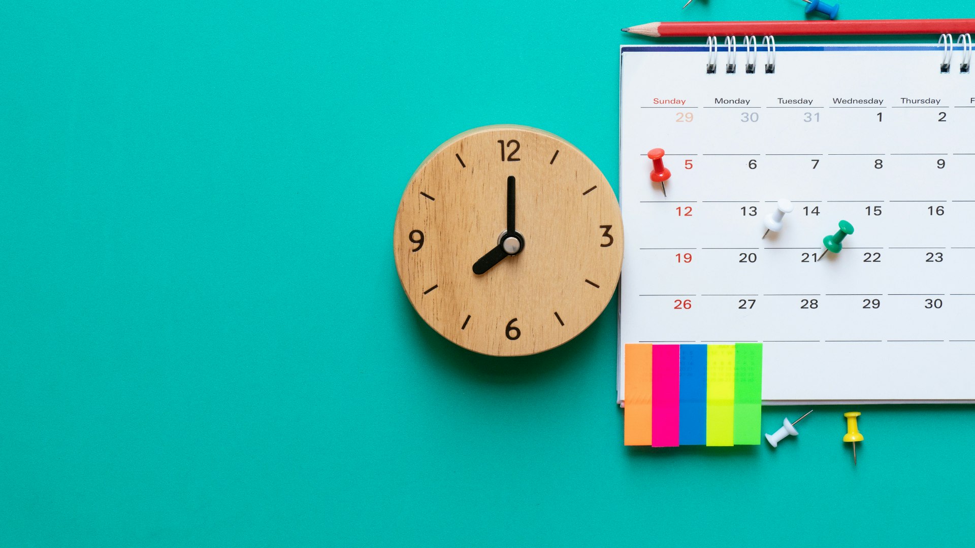 Clock and calendar