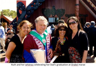 Ruth with her whanau