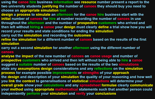 Vocabulary profiler