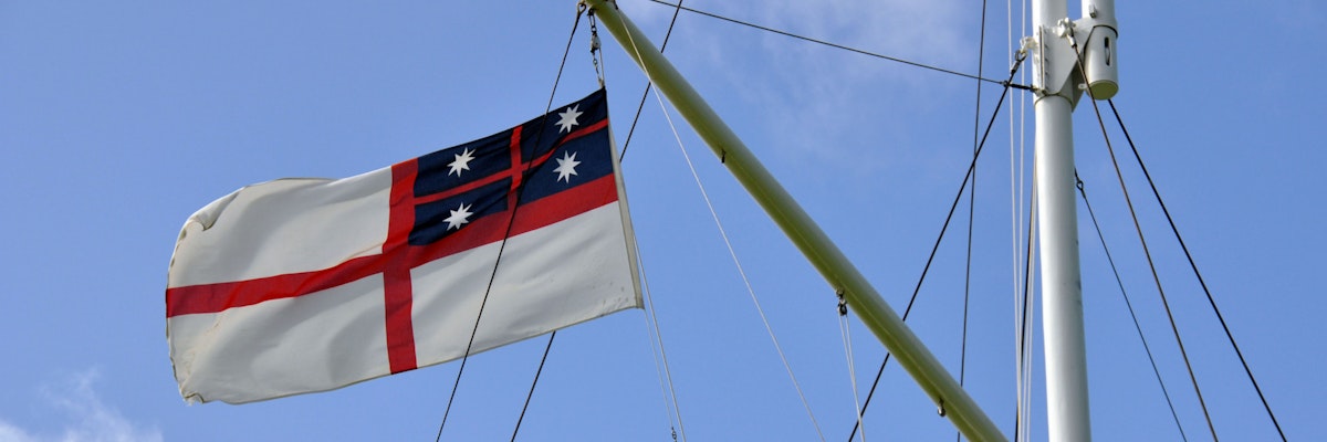 Flag on a flagmast