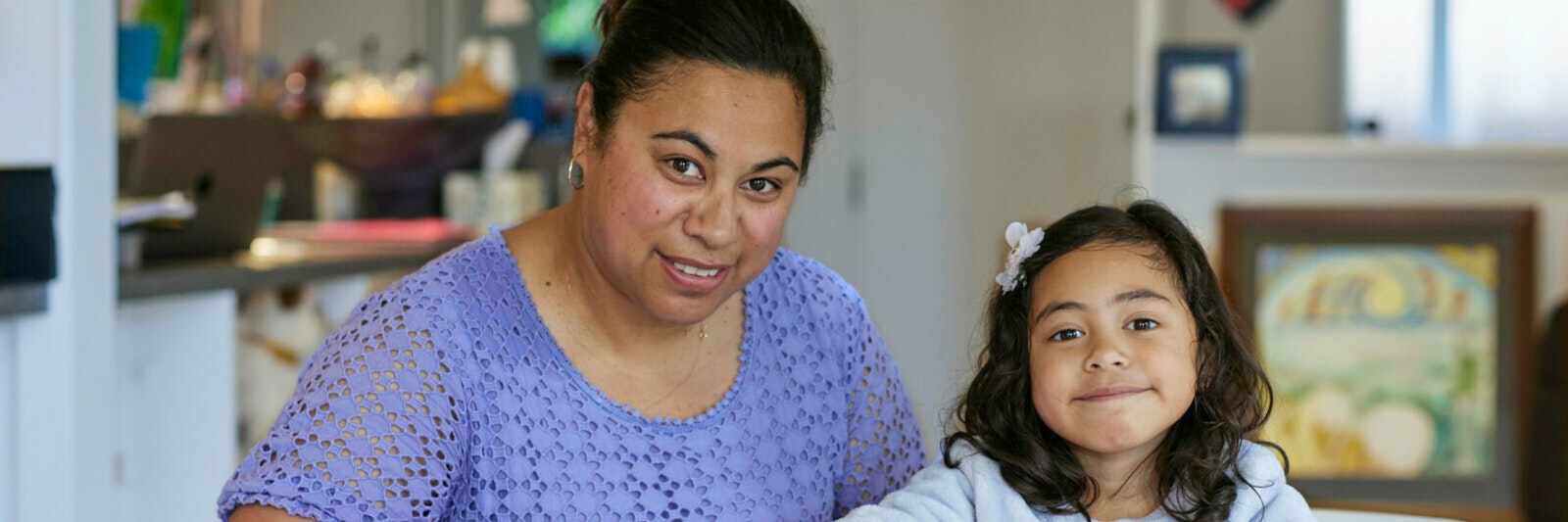 Image of teacher and child