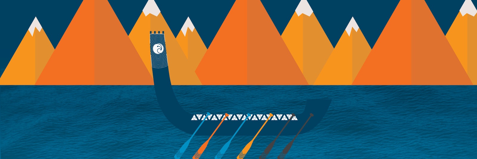 Waka with mountains