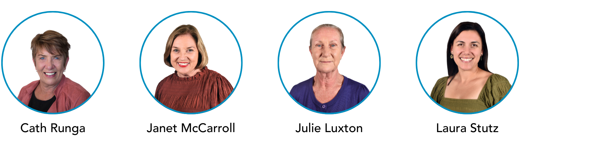 The team - Cath Runga, Janet McCarroll, Julie Luxton and Laura Stutz