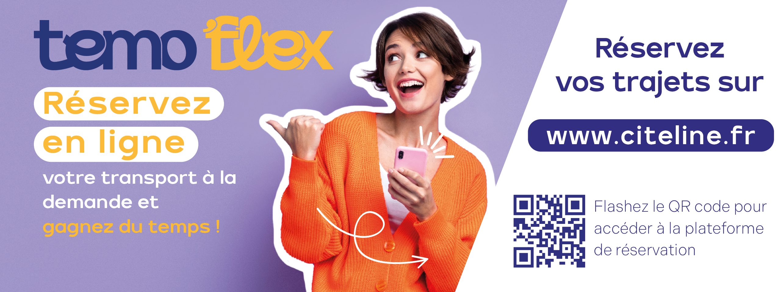 Réservez votre transport à la demande en ligne