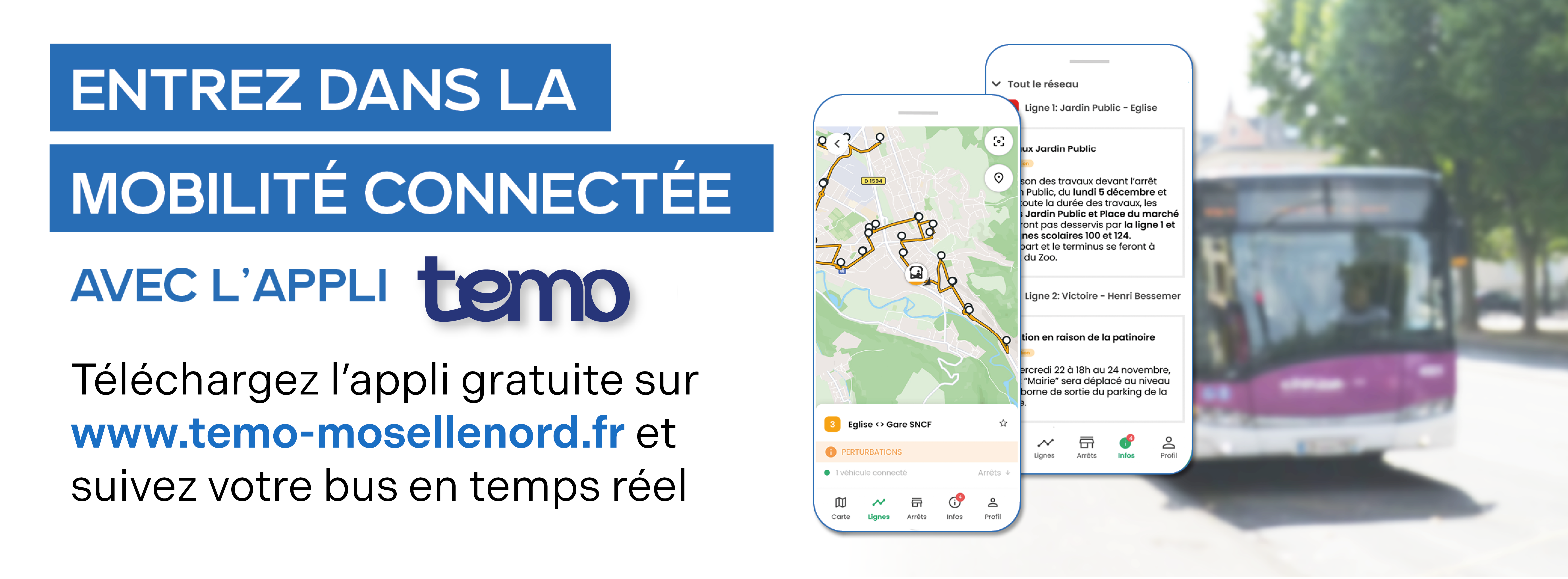 application mobile Temo nouveau site
