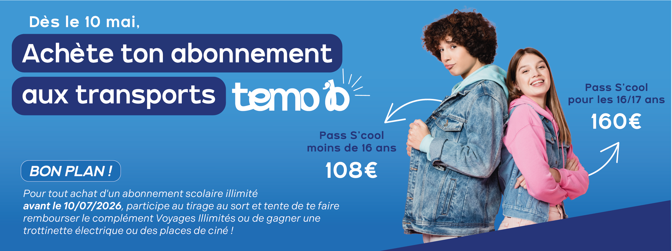 Achat des abonnements aux transports scolaires dès le 10 mai 2026