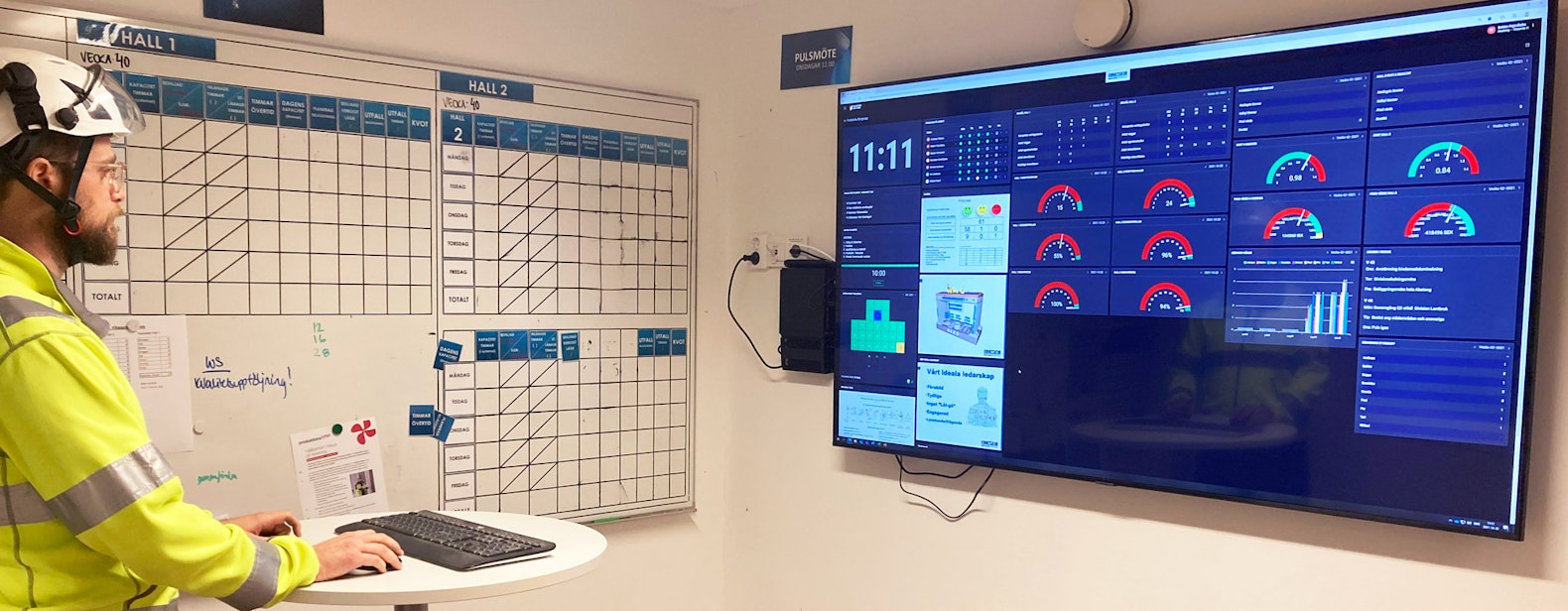 Bildtext här En kille som jobbar i BoF
