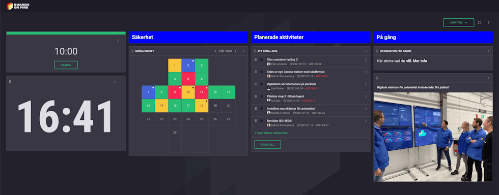 Pulse meeting dashboard 