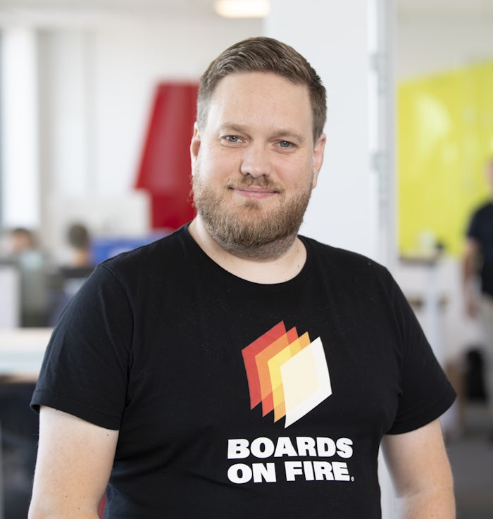 Portrait photo of Jonas Sjöberg, developer at Boards on Fire.