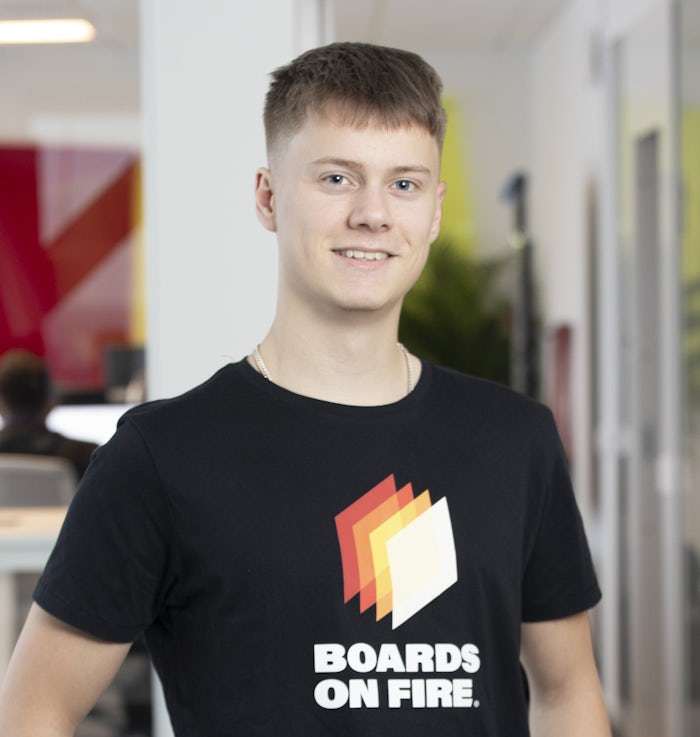Portrait photo of Ludwig Ekenstam, customer success agent at Boards on Fire.