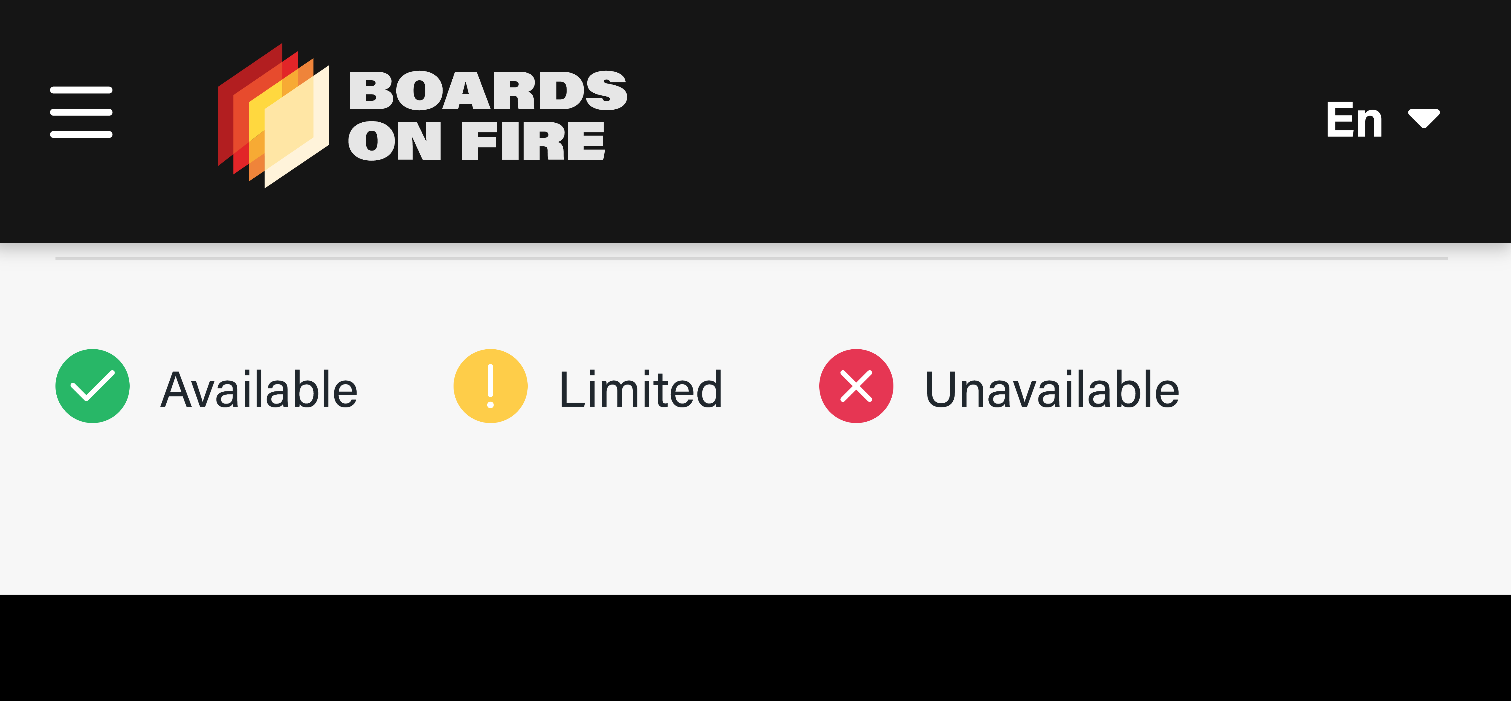 Check system status for Boards on Fire / Boards on Fire