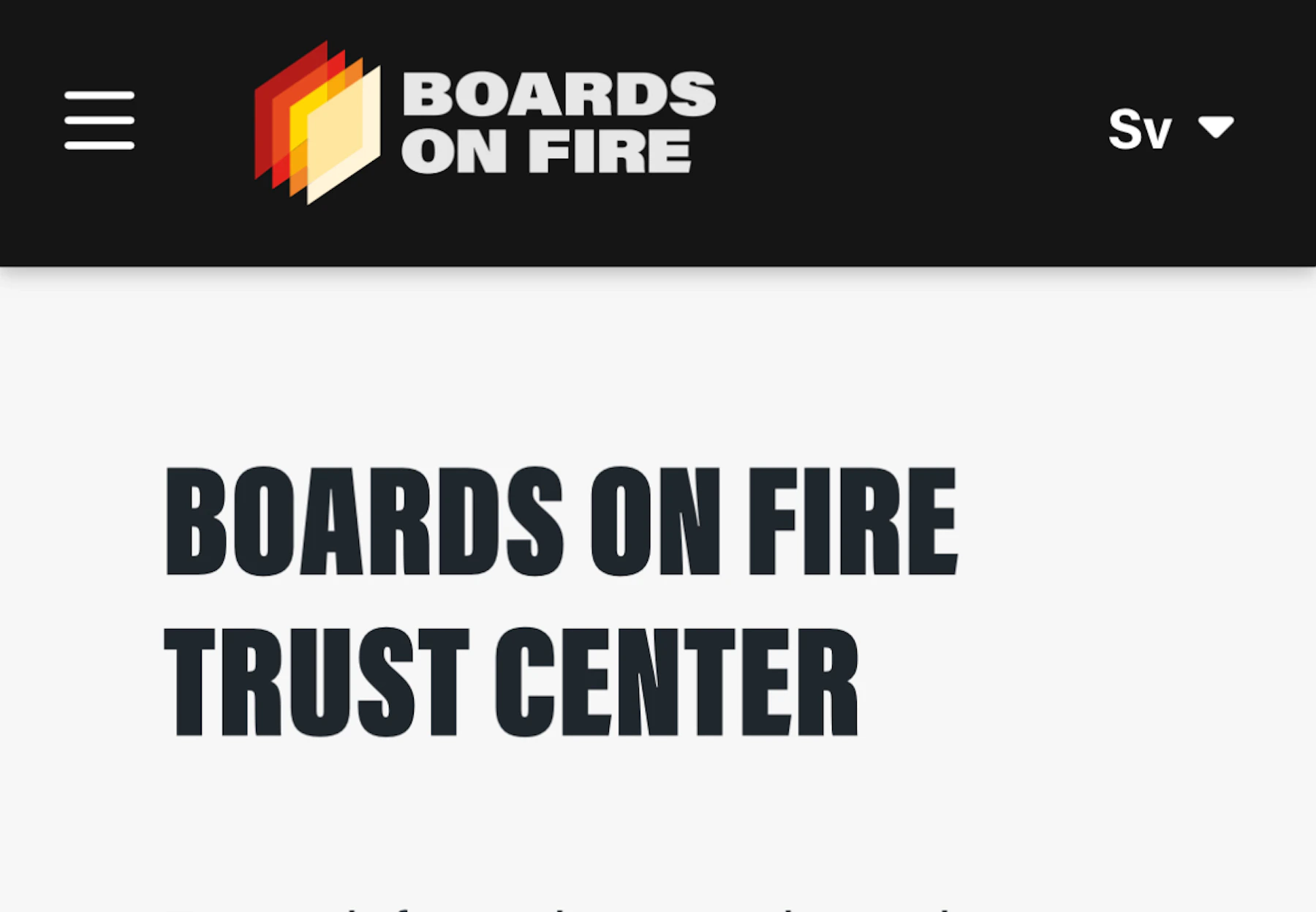 Boards on Fire Security overview / Boards on Fire