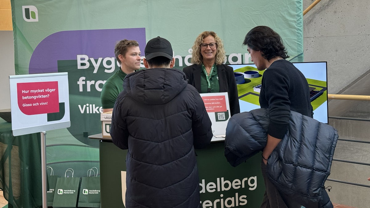 Heidelberg Materials på karriärdagen på Linnéuniversitetet.