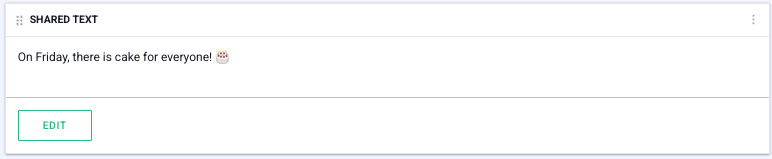 Shared text component Picture of the component
