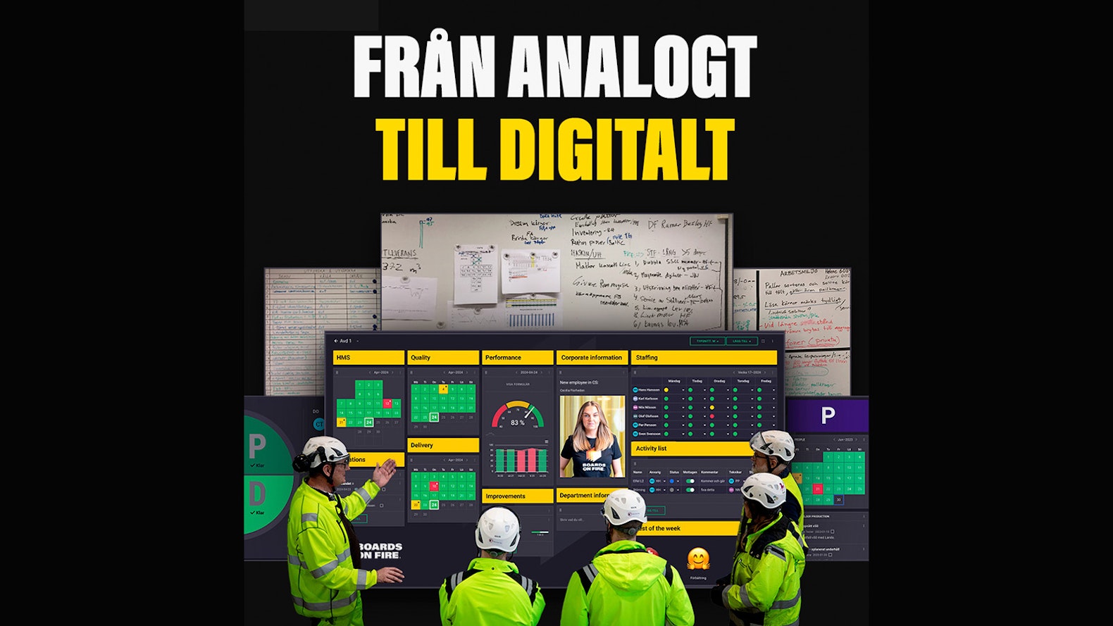 Från analogt till digitalt med Boards on Fire Bild på digital daglig styrning