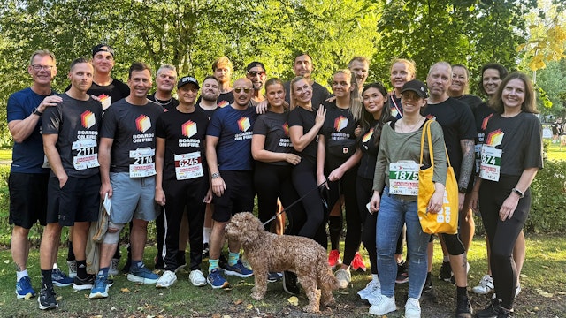 Gänget på Boards on Fire deltar i Blodomloppet