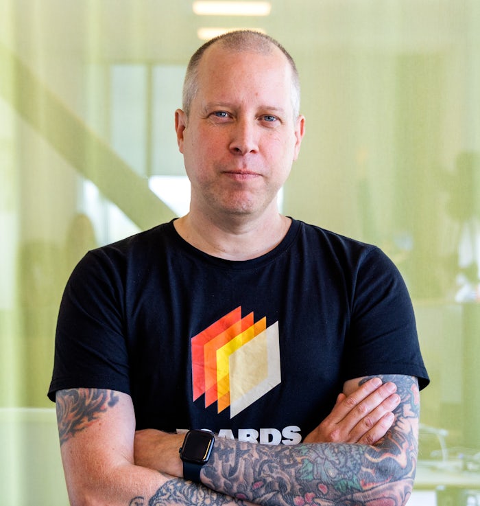 Bild på Ola Karlsson CTO Boards on Fire