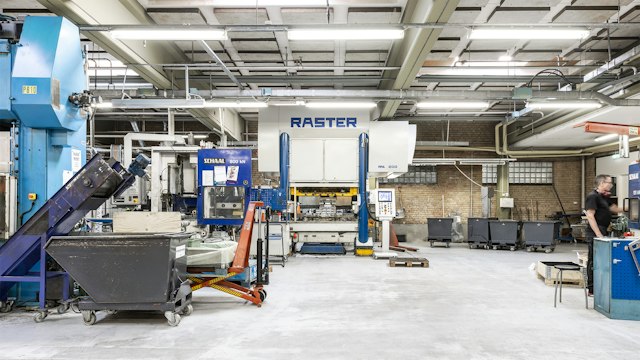 Large industrial environment with machinery and production equipment at Thor Ahlgren.