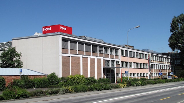 Bild på Hovals fabrik i Lichtenstein