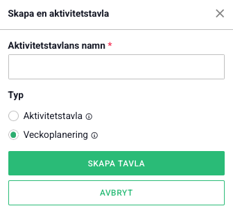 skapa veckoplanering skapa veckoplanering