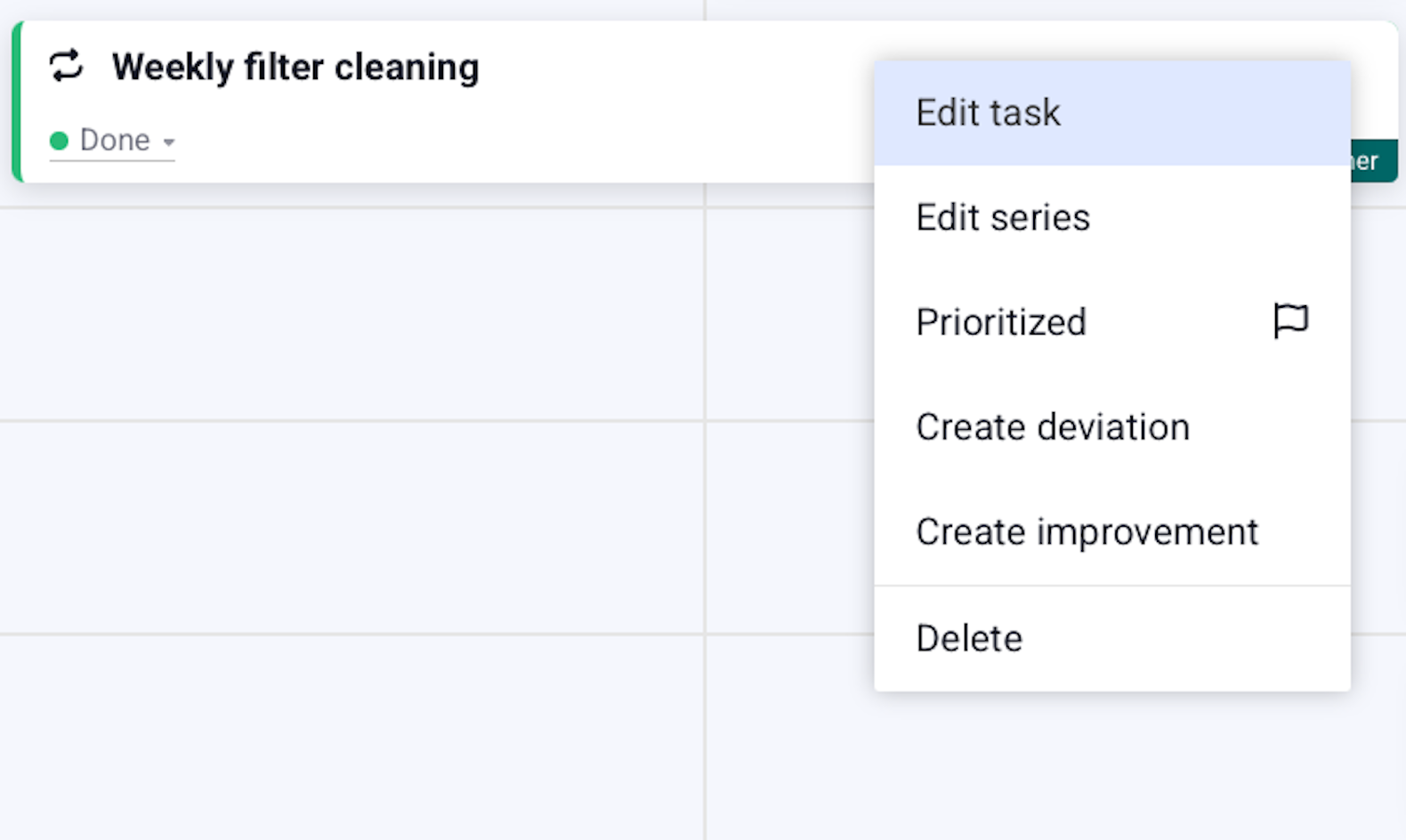 task options