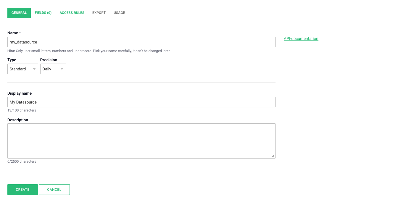 data source settings - general data source settings - general