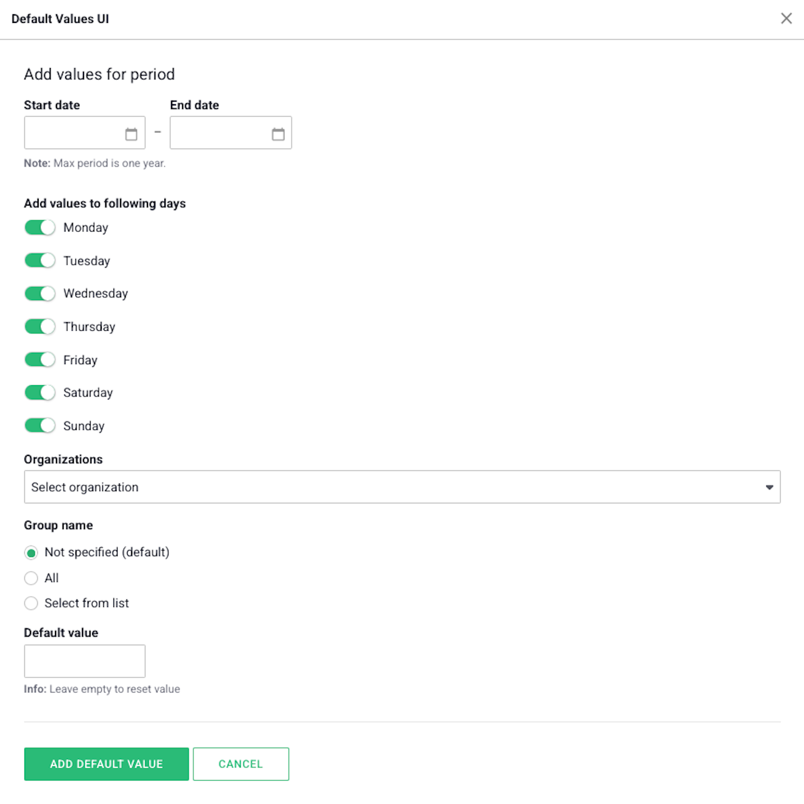 add default value