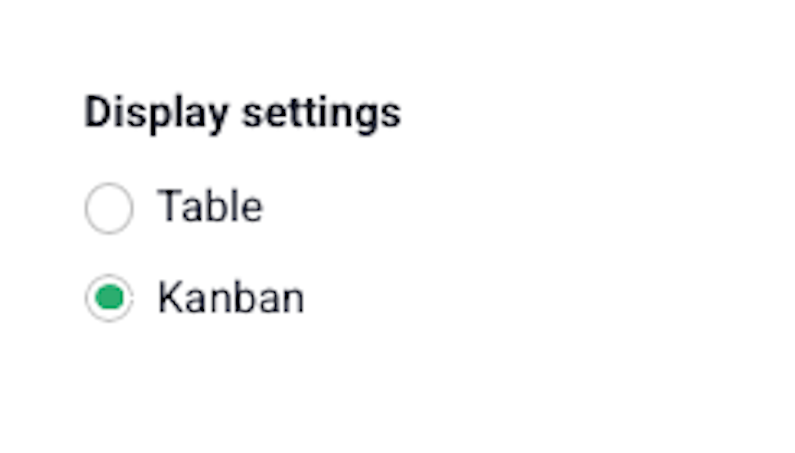 activity board display settings