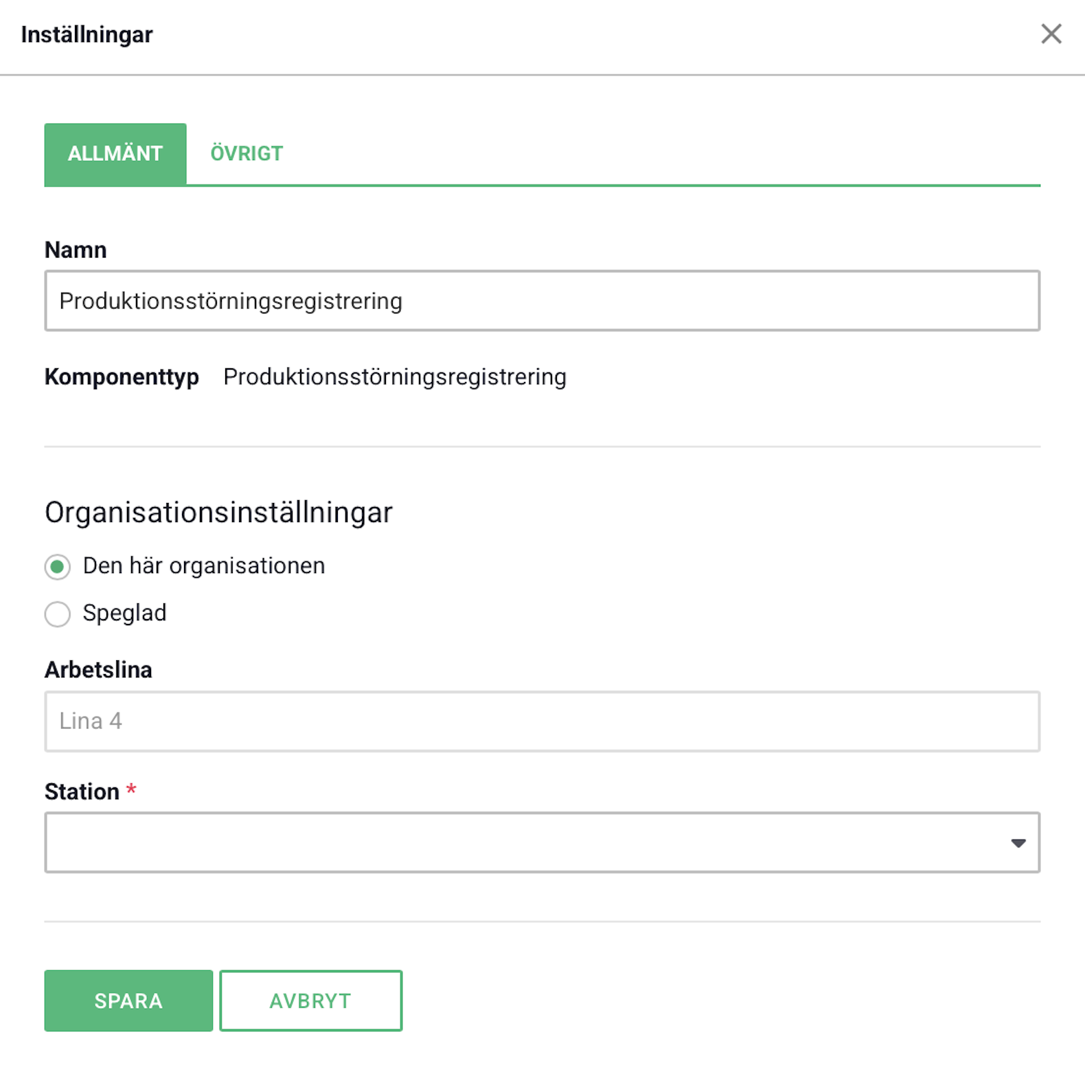produktionsstörningar - allmänt