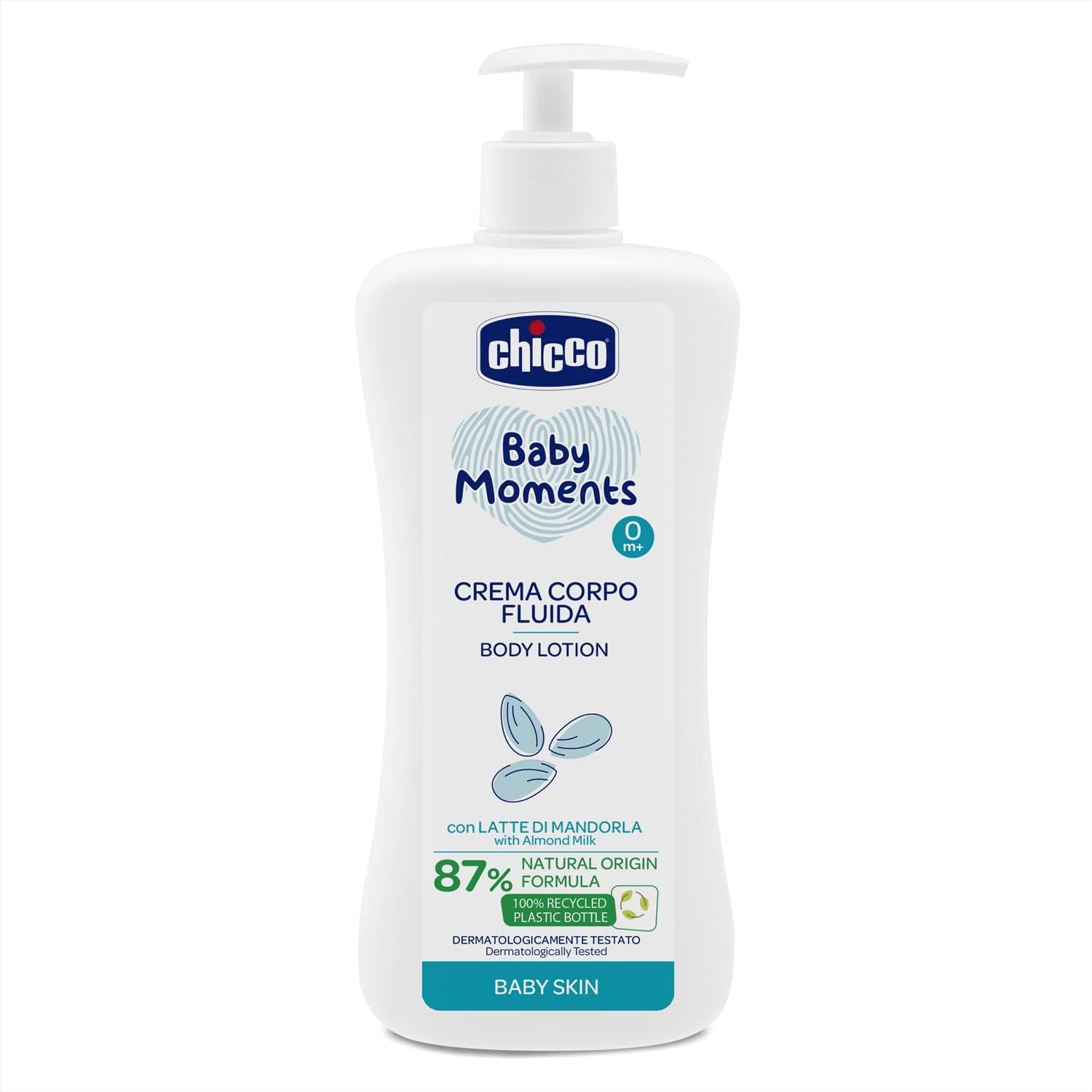 Chicco Baby Moments Crema Corpo con Latte di Mandorla 500ml