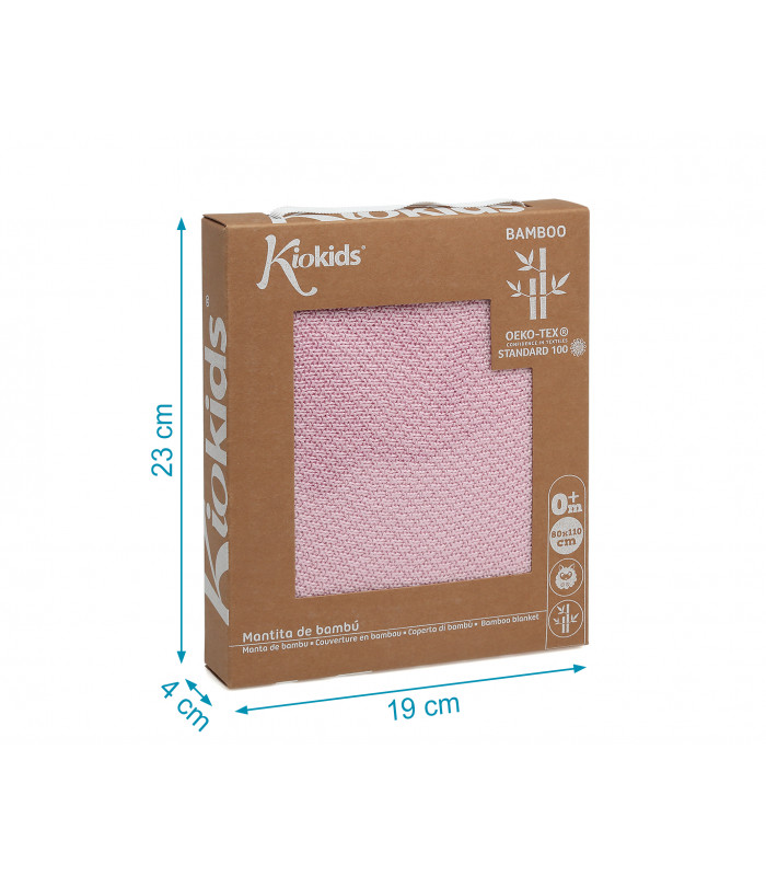 Copertina Bebè in Bambù Kiokids ROSA