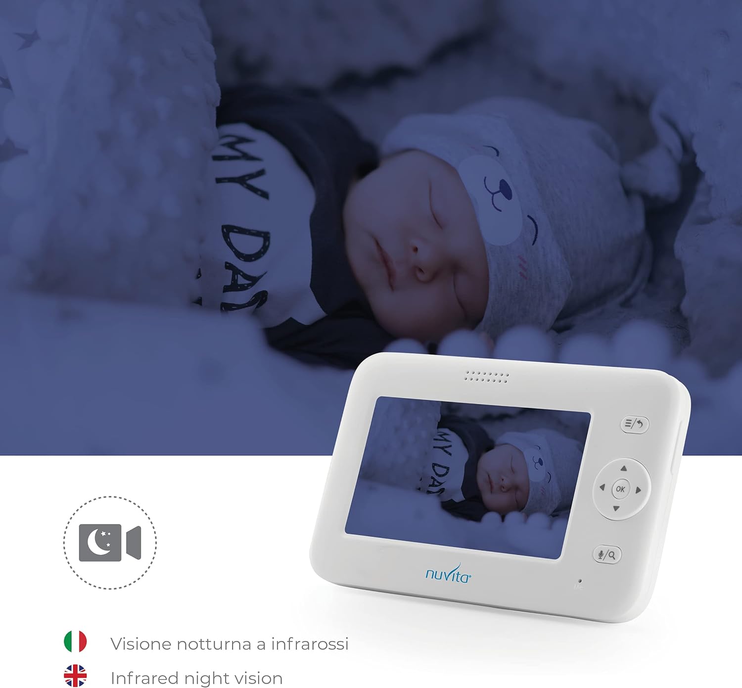 Baby Monitor Video Wireless 4.3 Nuvita