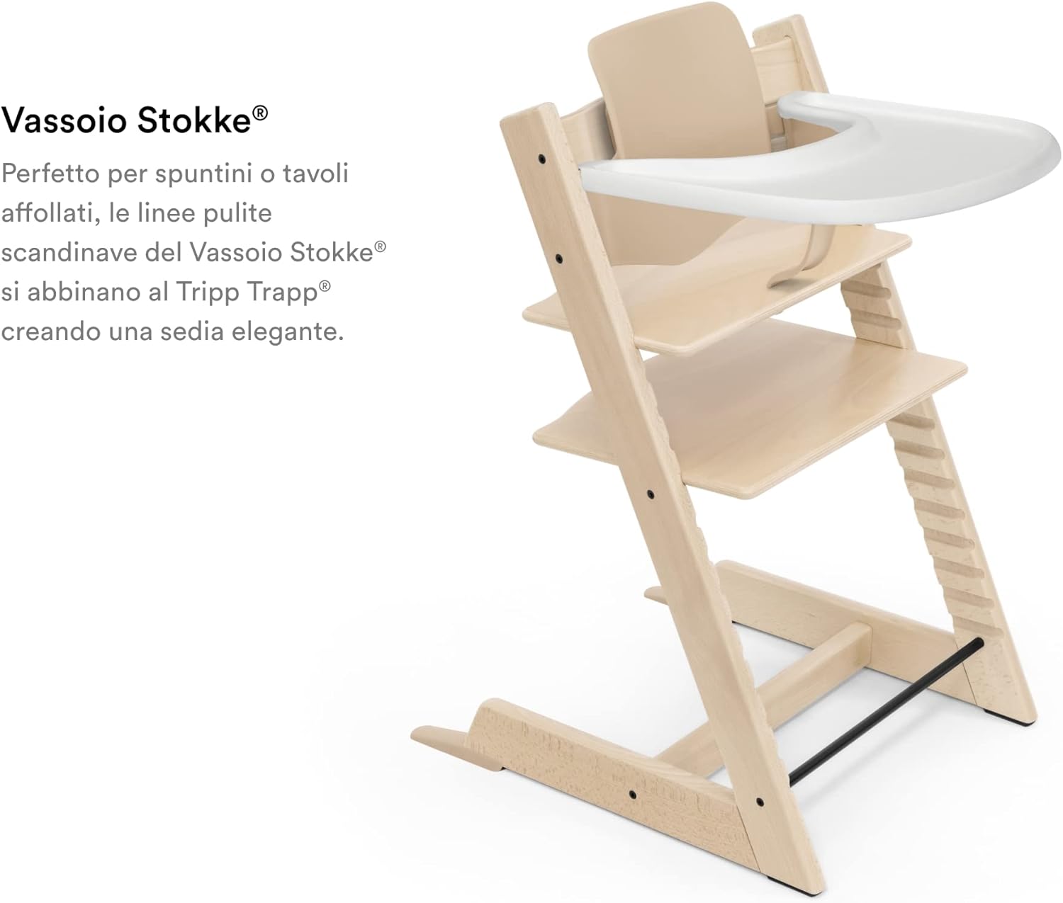 Stokke Vassoio per Sedia Tripp Trapp White