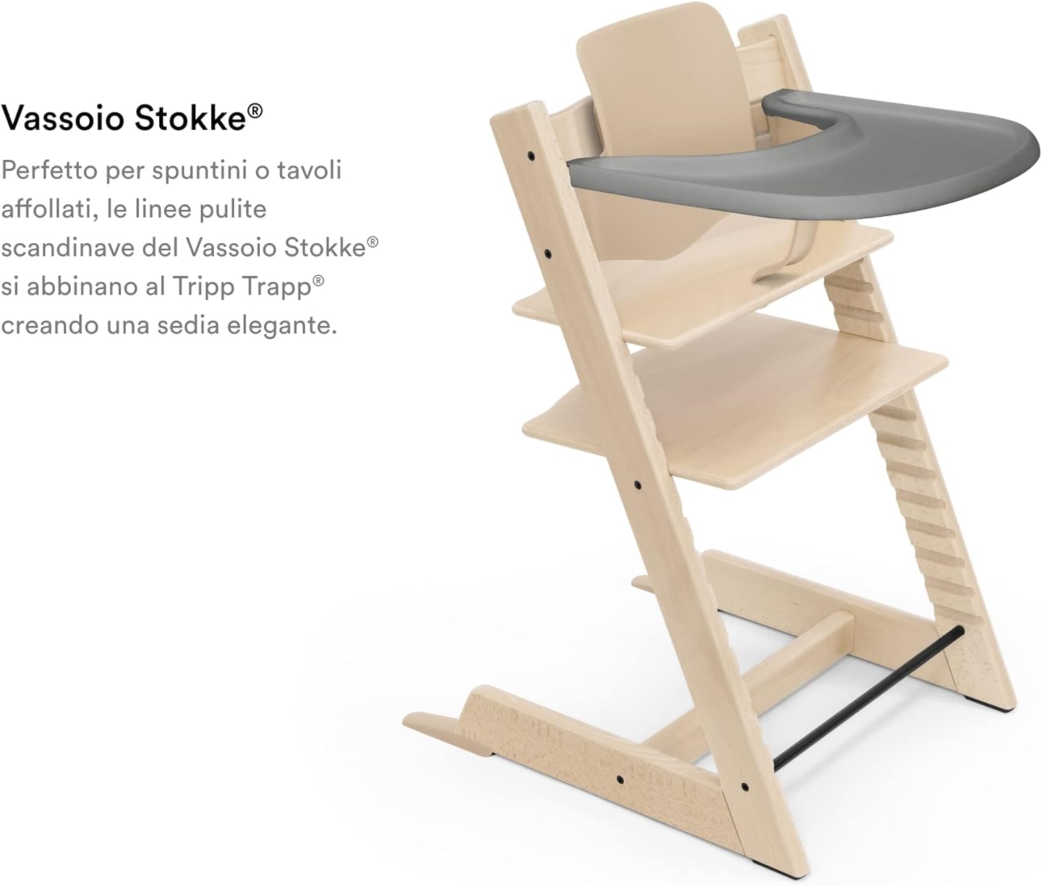 Stokke Vassoio per Sedia Tripp Trapp Storm Grey