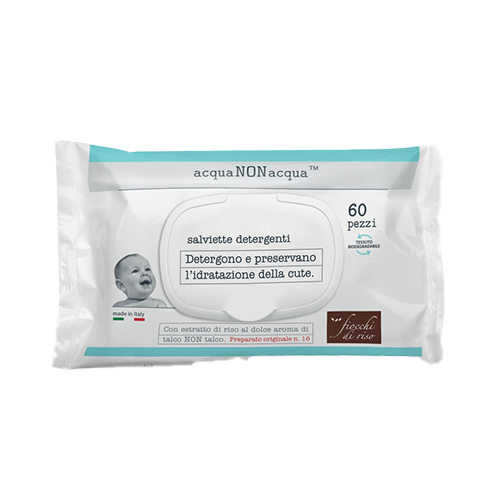 Fiocchi di Riso  Salviette Detergenti Acqua non Acqua