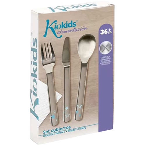 Kiokids Set di Posate Inossidabili