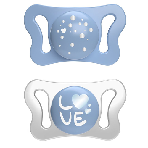 Chicco Succhietti Micro Silicone 0-2 mesi Blu
